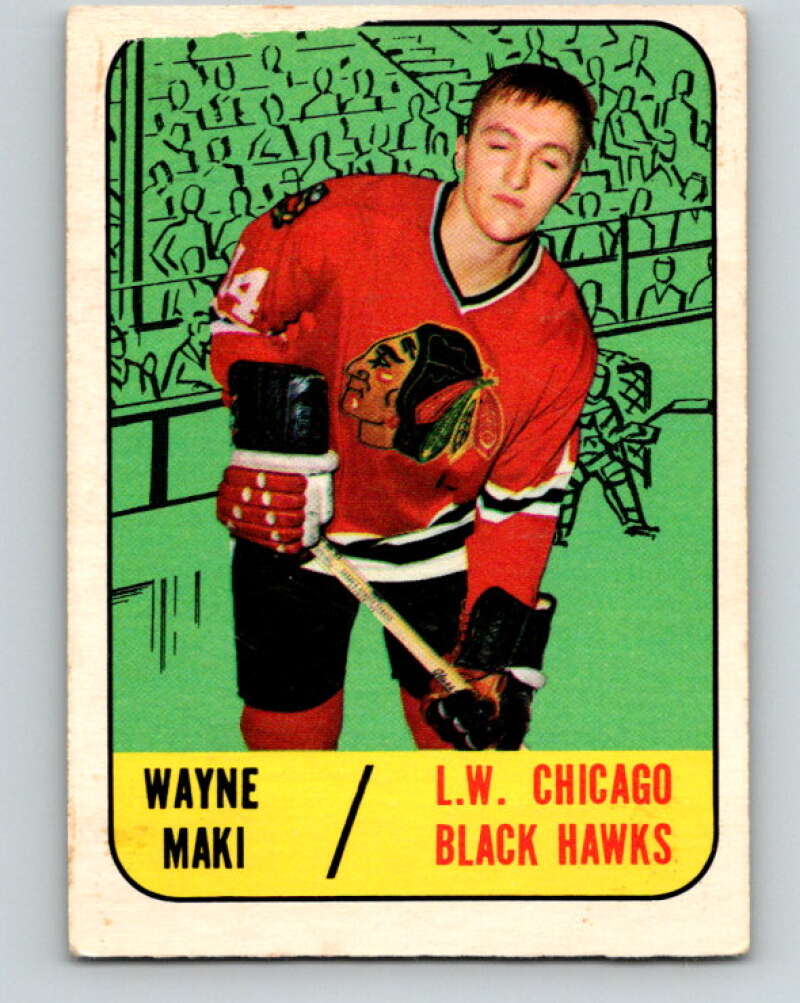 1967-68 Topps #55 Wayne Maki RC Rookie Chicago Blackhawks V811