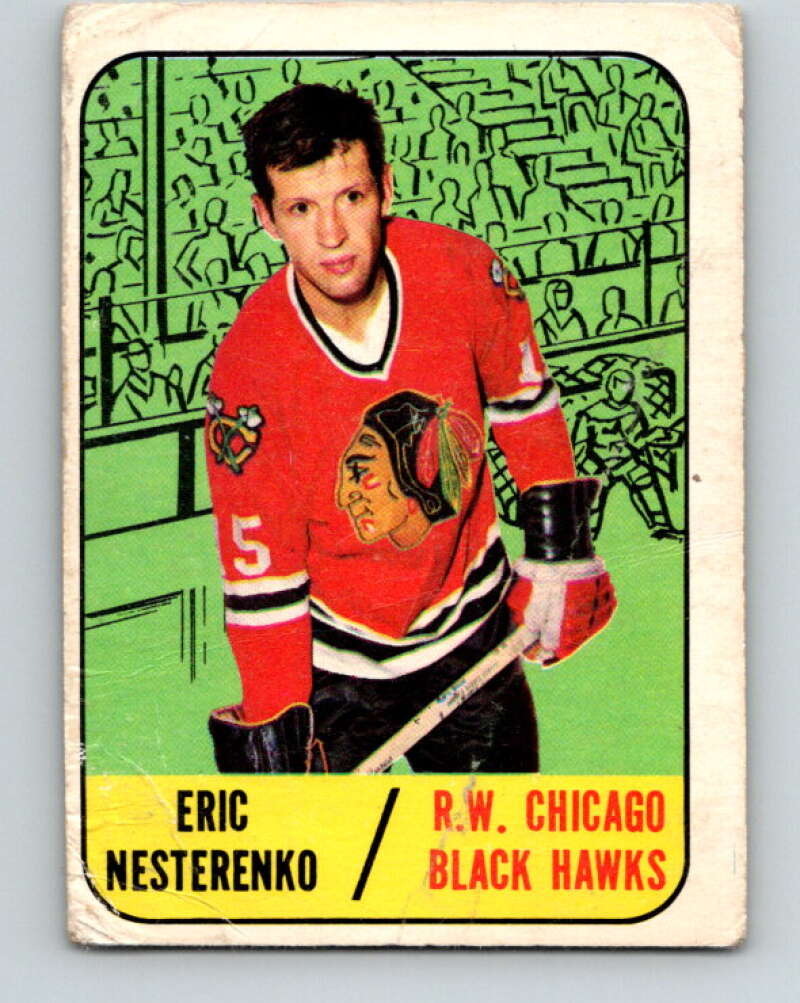 1967-68 Topps #60 Eric Nesterenko Chicago Blackhawks V818