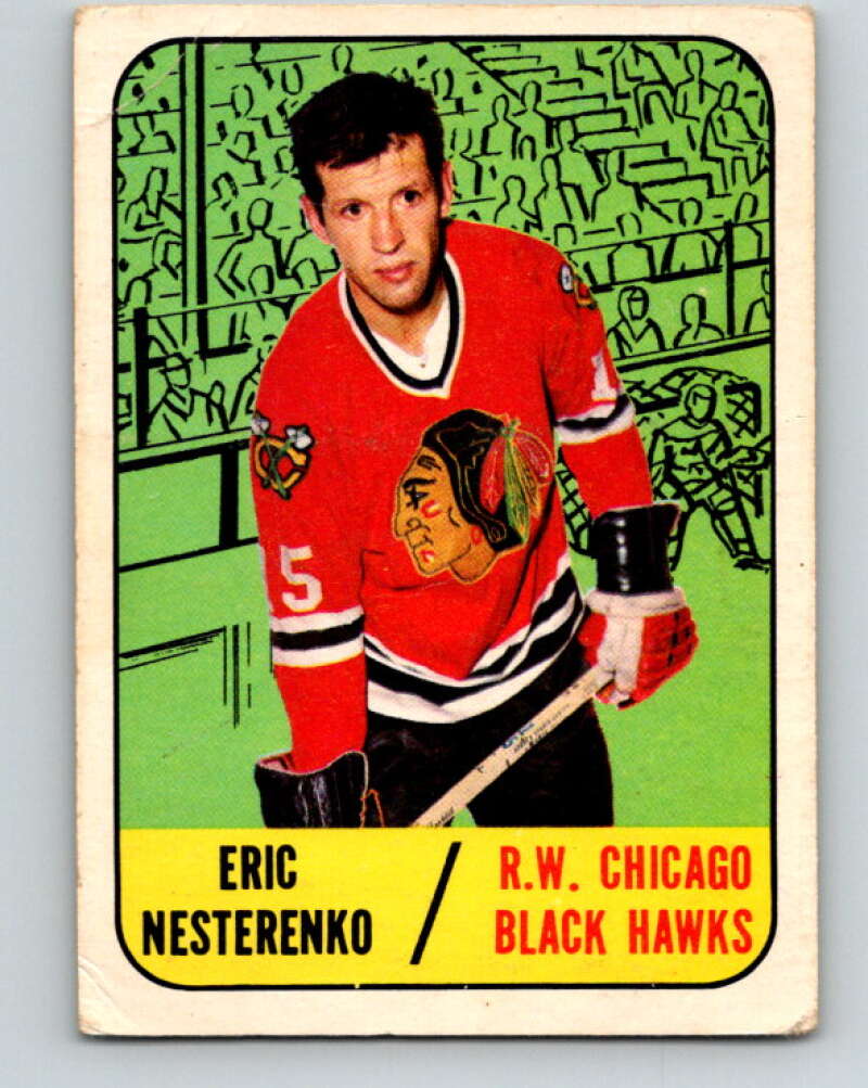 1967-68 Topps #60 Eric Nesterenko Chicago Blackhawks V819