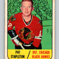 1967-68 Topps #61 Pat Stapleton  Chicago Blackhawks  V820