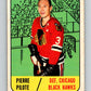 1967-68 Topps #62 Pierre Pilote  Chicago Blackhawks  V821