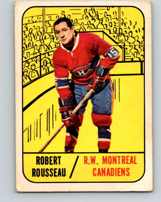 1967-68 Topps #68 Bobby Rousseau  Montreal Canadiens  V829