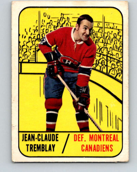 1967-68 Topps #73 J.C. Tremblay  Montreal Canadiens  V834