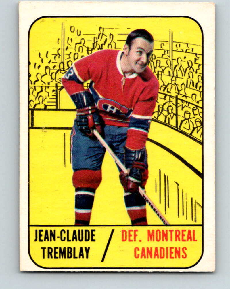 1967-68 Topps #73 J.C. Tremblay Montreal Canadiens V836