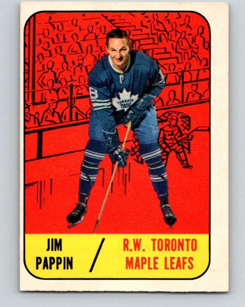 1967-68 Topps #78 Jim Pappin Toronto Maple Leafs V840