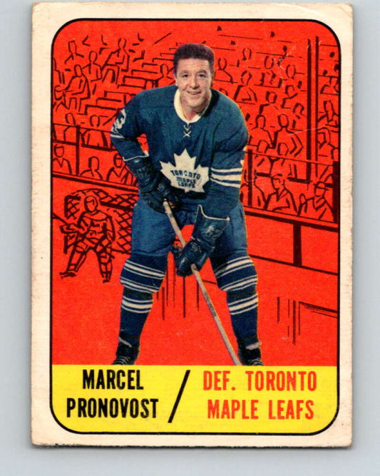 1967-68 Topps #81 Marcel Pronovost  Toronto Maple Leafs  V842