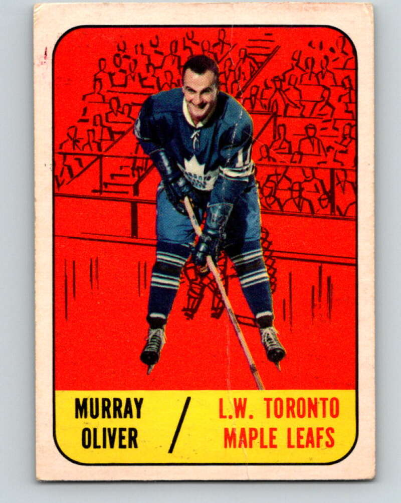 1967-68 Topps #82 Murray Oliver Toronto Maple Leafs V843