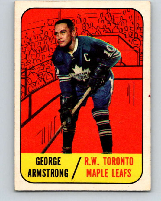 1967-68 Topps #83 George Armstrong  Toronto Maple Leafs  V846