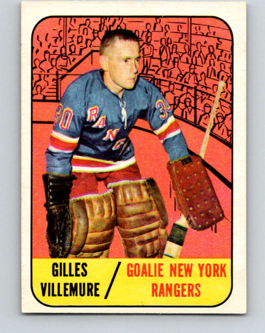 1967-68 Topps #86 Gilles Villemure  New York Rangers  V852