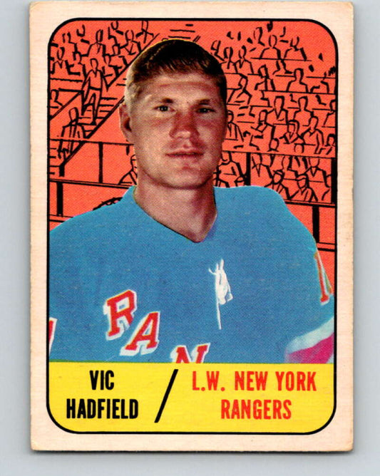 1967-68 Topps #88 Vic Hadfield  New York Rangers  V854