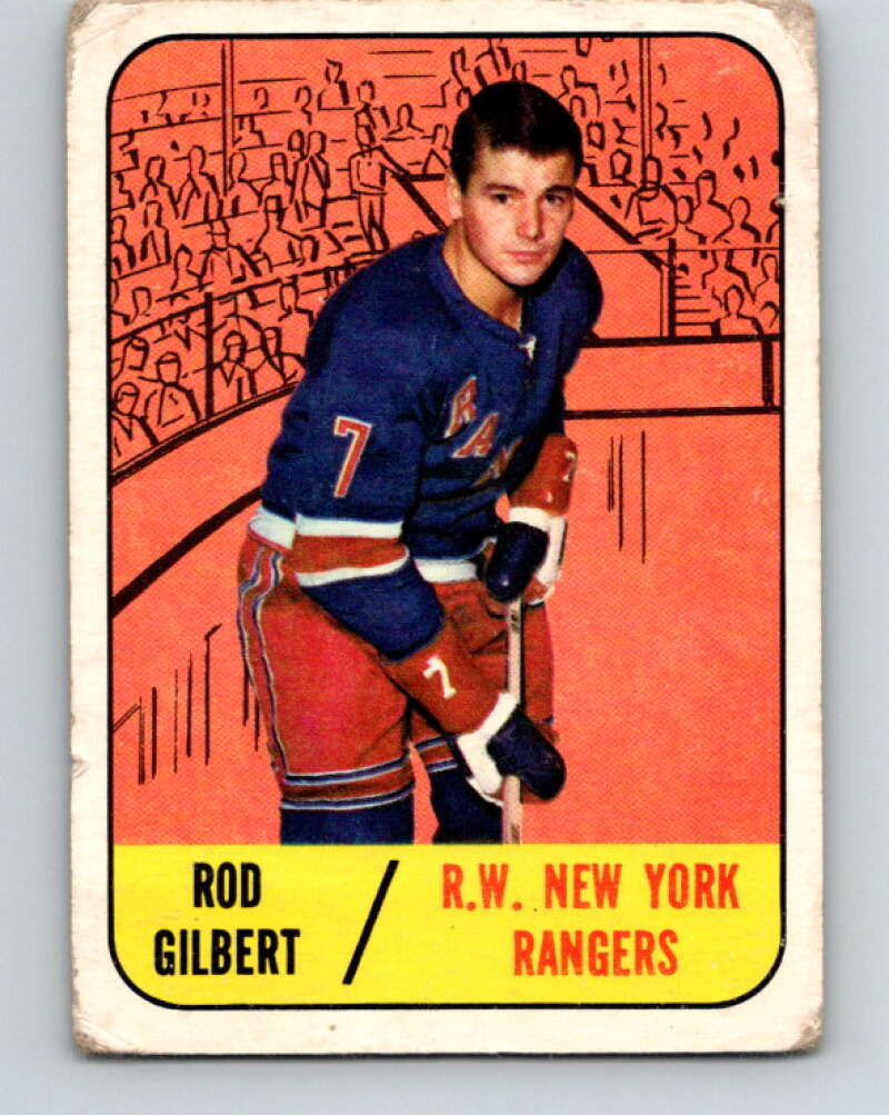 1967-68 Topps #90 Rod Gilbert New York Rangers V857