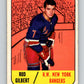 1967-68 Topps #90 Rod Gilbert  New York Rangers  V858