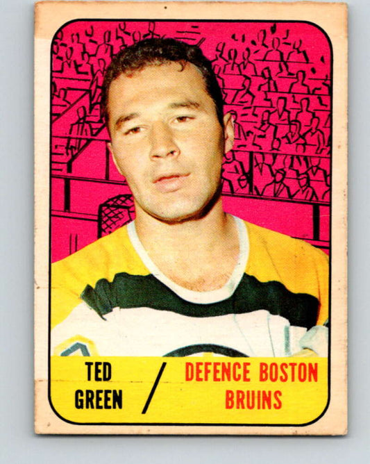 1967-68 Topps #94 Ted Green  Boston Bruins  V862
