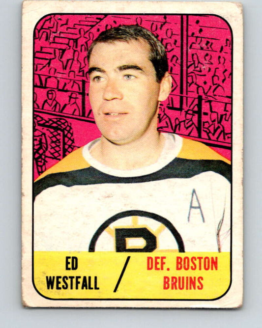 1967-68 Topps #95 Ed Westfall  Boston Bruins  V863
