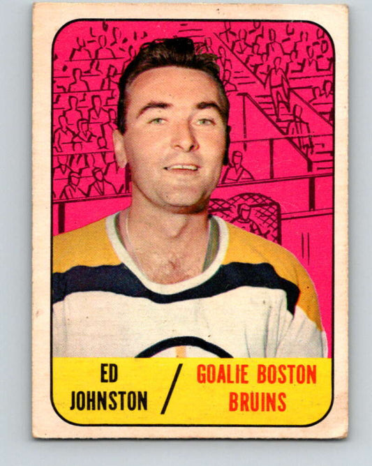 1967-68 Topps #96 Ed Johnston  Boston Bruins  V864