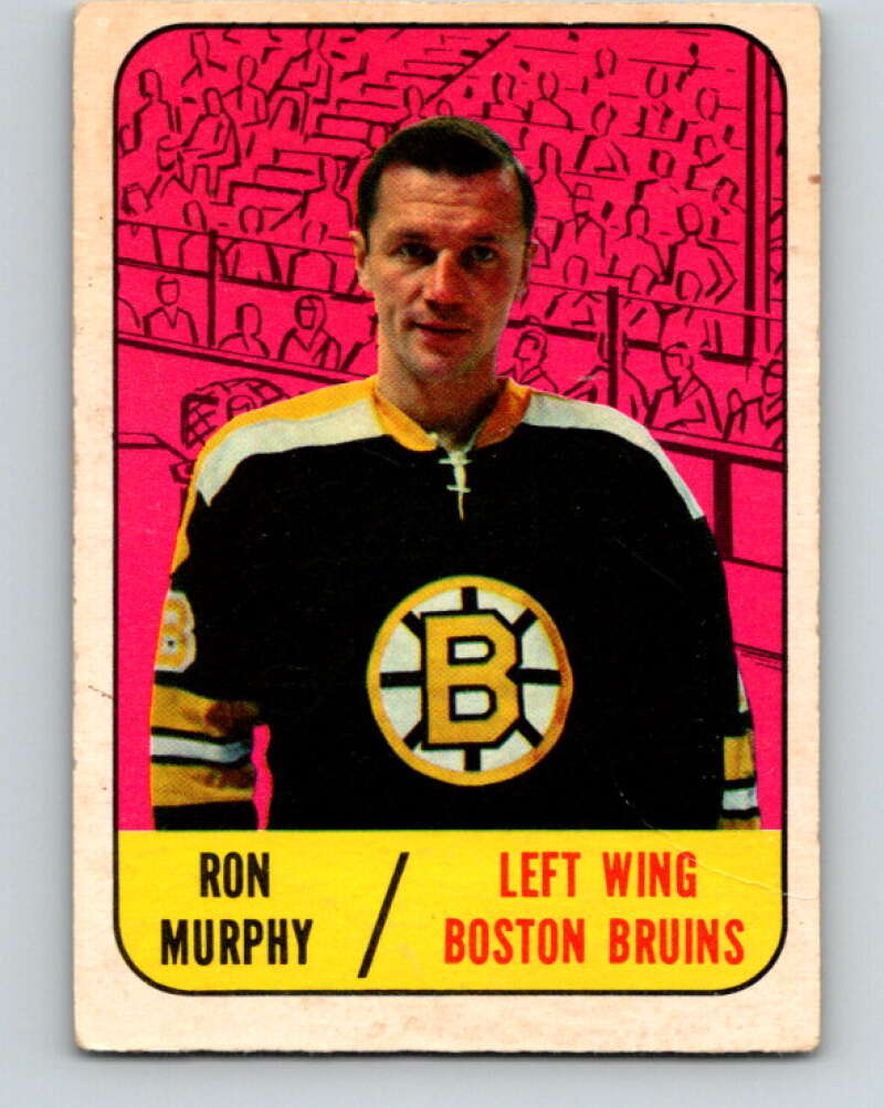 1967-68 Topps #100 Ron Murphy Boston Bruins V869