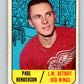 1967-68 Topps #103 Paul Henderson  Detroit Red Wings  V872