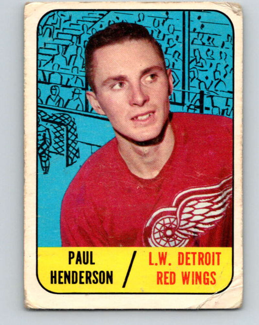 1967-68 Topps #103 Paul Henderson  Detroit Red Wings  V872