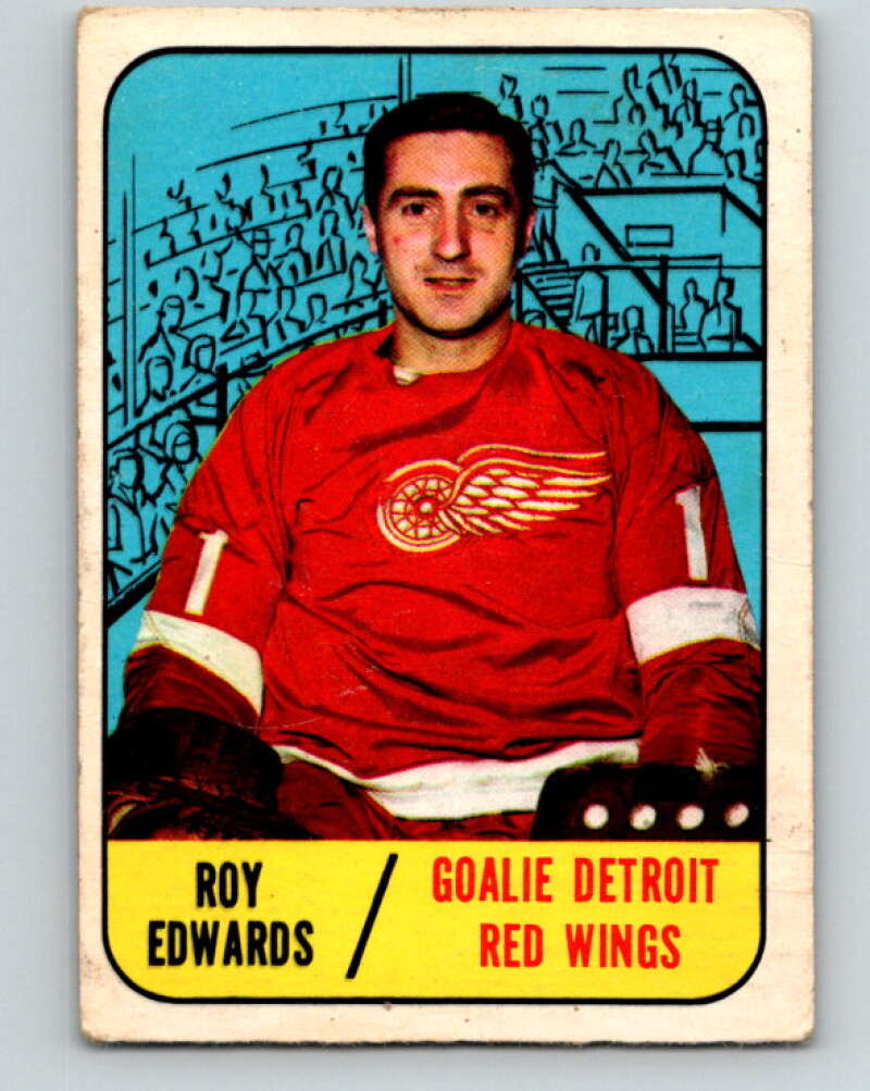 1967-68 Topps #106 Roy Edwards RC Rookie Detroit Red Wings V875