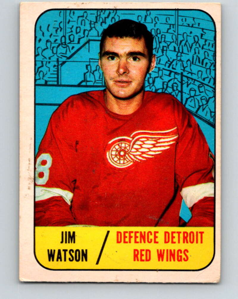 1967-68 Topps #107 Jim Watson RC Rookie Detroit Red Wings V876