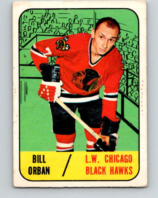 1967-68 Topps #109 Bill Orban  RC Rookie Chicago Blackhawks  V879