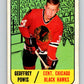 1967-68 Topps #110 Geoff Powis  RC Rookie Chicago Blackhawks  V880