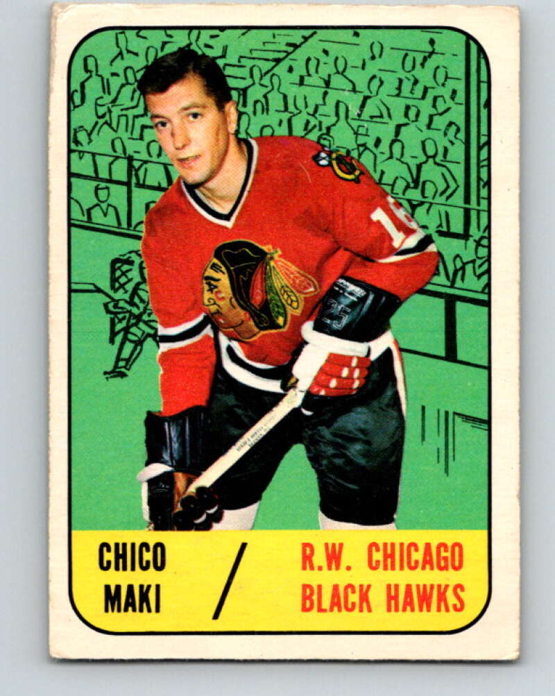 1967-68 Topps #111 Chico Maki  Chicago Blackhawks  V881