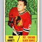 1967-68 Topps #112 Doug Jarrett  Chicago Blackhawks  V884