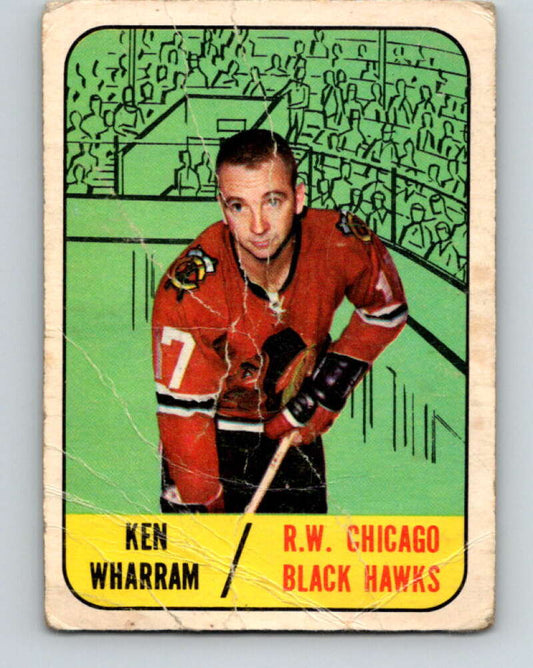 1967-68 Topps #117 Ken Wharram  Chicago Blackhawks  V889