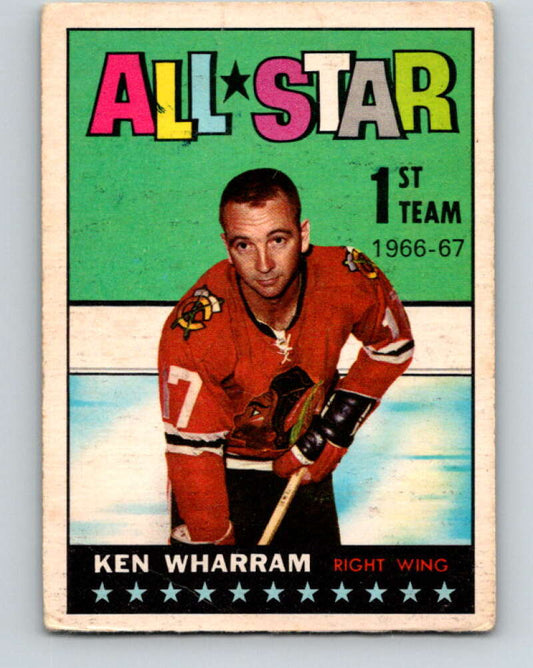 1967-68 Topps #125 Ken Wharram AS  Chicago Blackhawks  V898