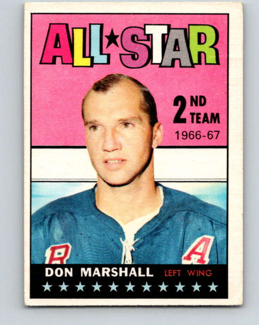 1967-68 Topps #130 Don Marshall AS  New York Rangers  V902