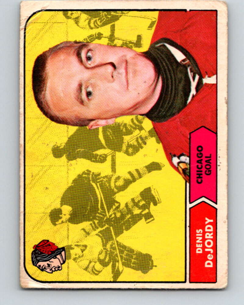 1968-69 O-Pee-Chee #12 Denis DeJordy Chicago Blackhawks V916