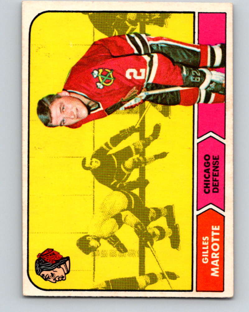 1968-69 O-Pee-Chee #14 Gilles Marotte Chicago Blackhawks V920