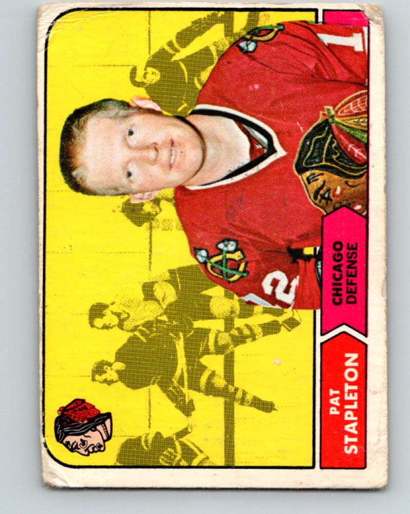1968-69 O-Pee-Chee #15 Pat Stapleton Chicago Blackhawks V923