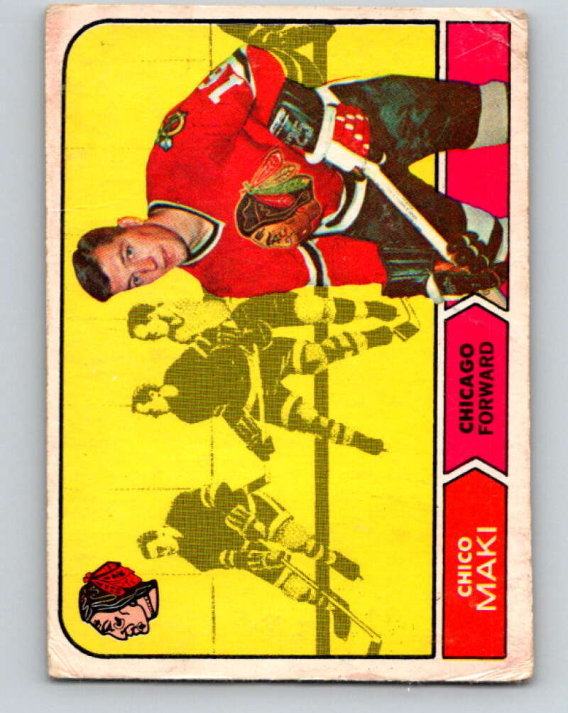 1968-69 O-Pee-Chee #17 Chico Maki Chicago Blackhawks V925