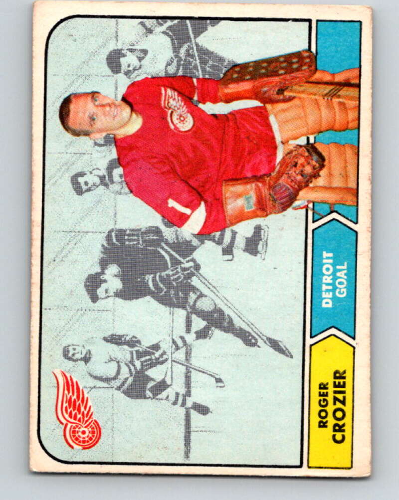 1968-69 O-Pee-Chee #23 Roger Crozier Detroit Red Wings V931