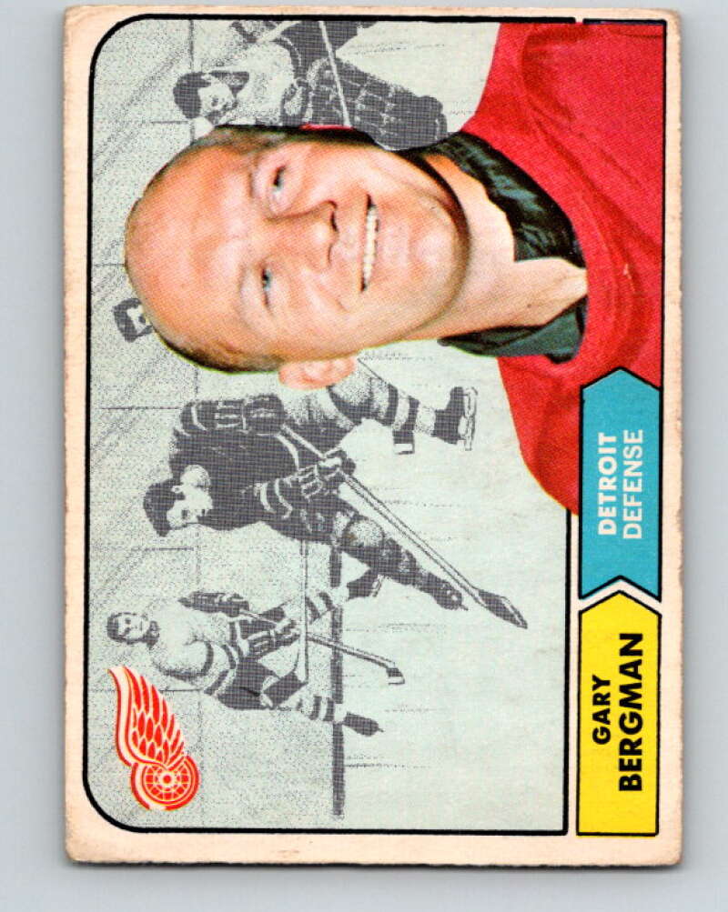 1968-69 O-Pee-Chee #25 Gary Bergman Detroit Red Wings V933