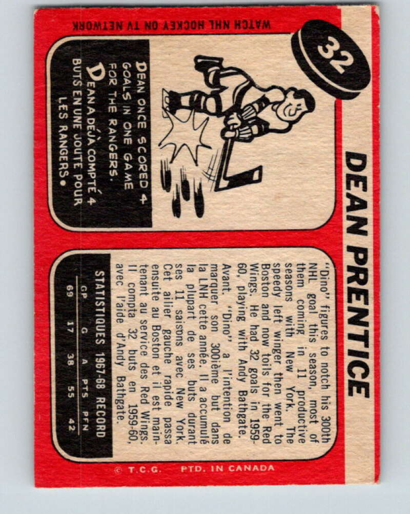 1968-69 O-Pee-Chee #30 Bruce MacGregor Detroit Red Wings V939