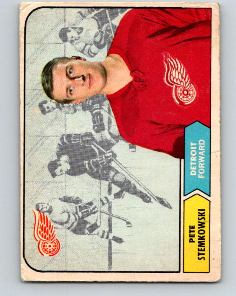 1968-69 O-Pee-Chee #33 Pete Stemkowski Detroit Red Wings V942