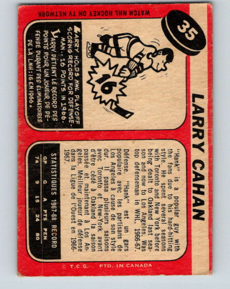1968-69 O-Pee-Chee #34 Terry Sawchuk Detroit Red Wings V944