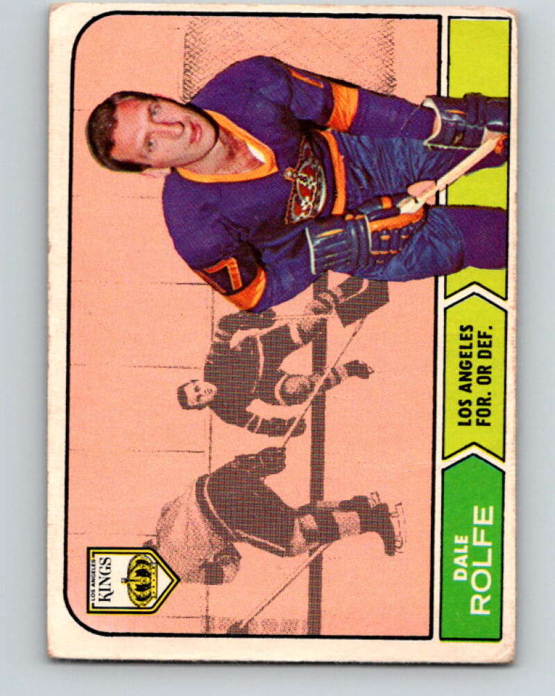 1968-69 O-Pee-Chee #41 Dale Rolfe RC Rookie Los Angeles Kings V951