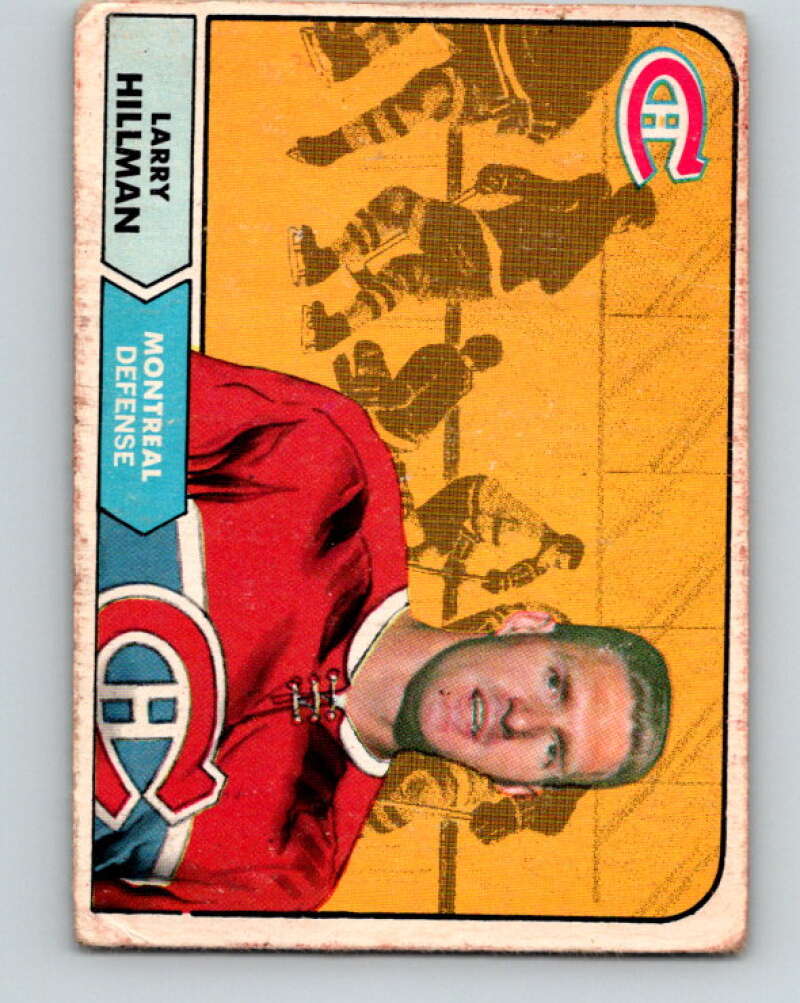 1968-69 O-Pee-Chee #48 Larry Hillman Montreal Canadiens V963