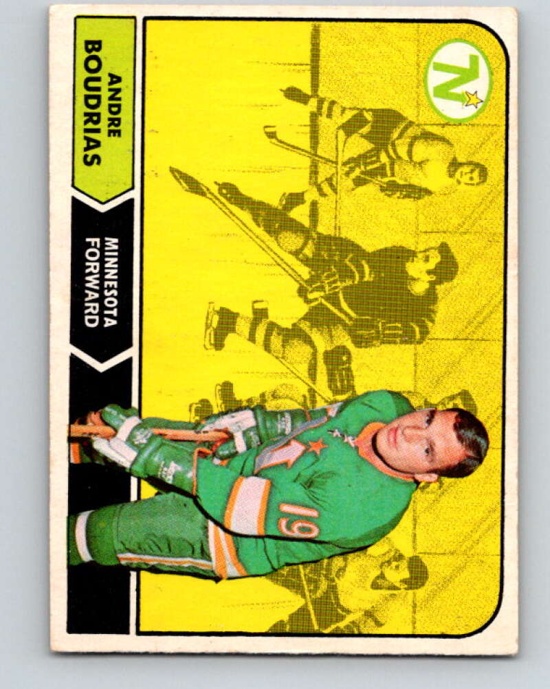 1968-69 O-Pee-Chee #53 Andre Boudrias RC Rookie Minnesota North Stars V969