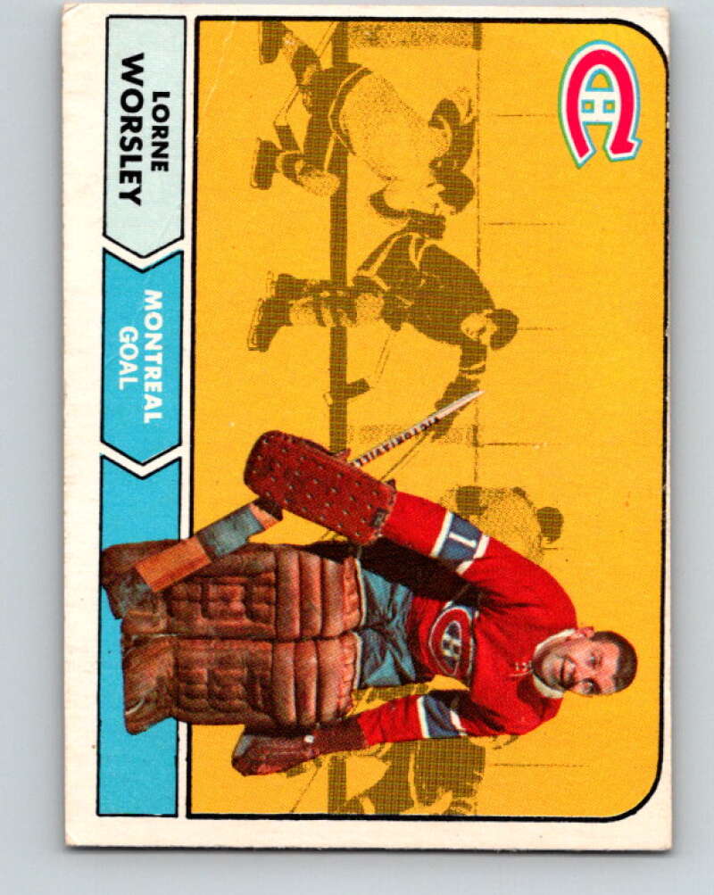1968-69 O-Pee-Chee #56 Gump Worsley Montreal Canadiens V974