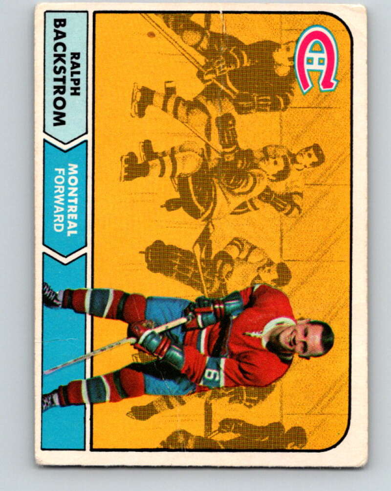 1968-69 O-Pee-Chee #60 Ralph Backstrom Montreal Canadiens V980