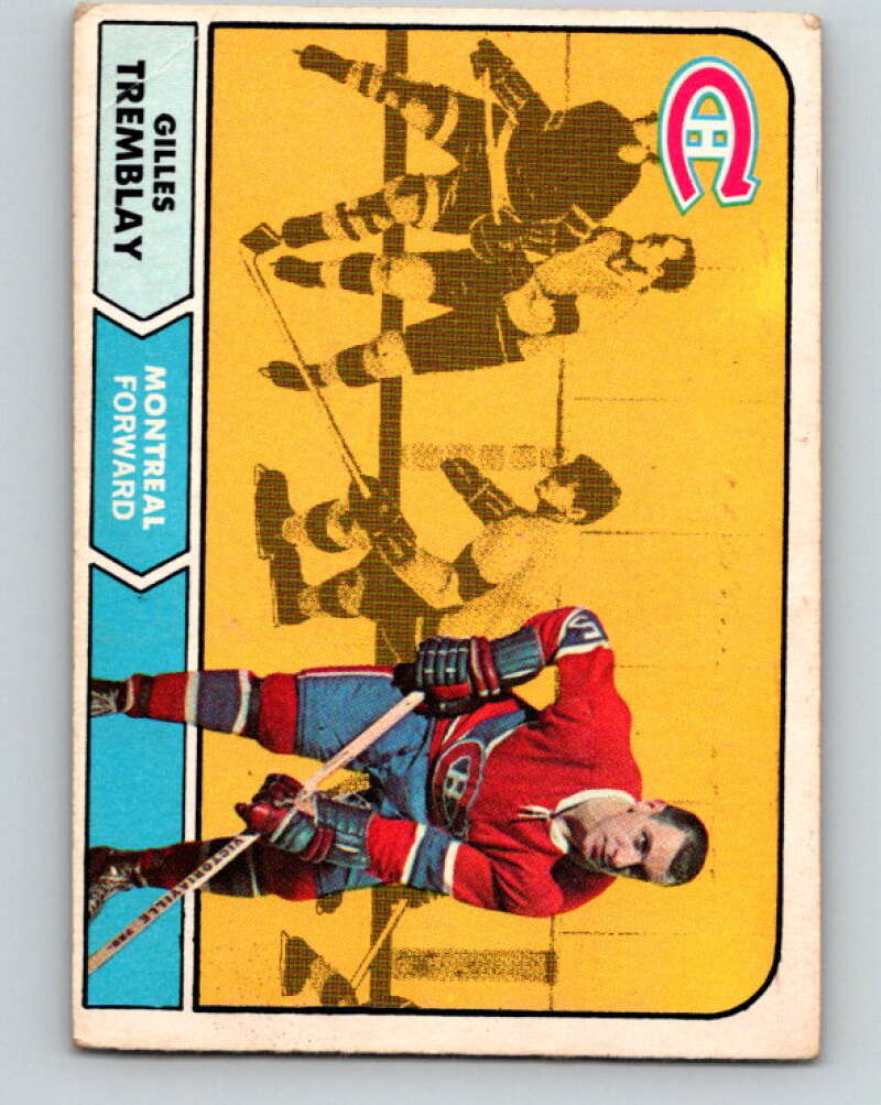 1968-69 O-Pee-Chee #66 Gilles Tremblay Montreal Canadiens V986