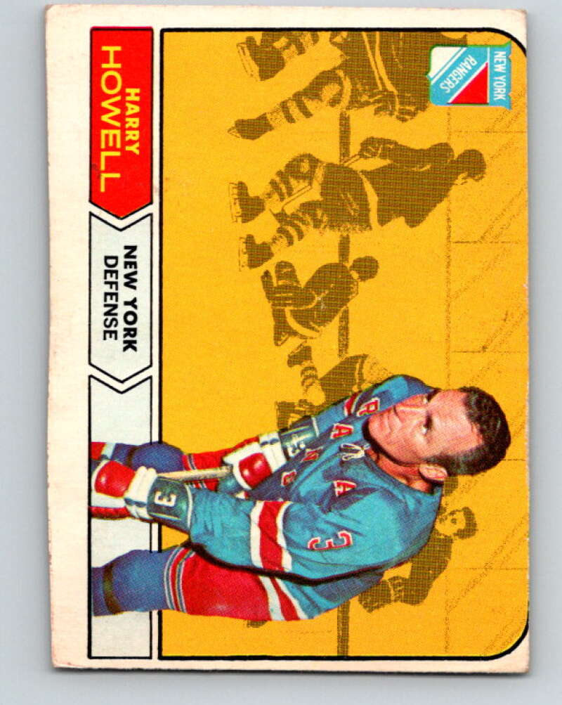 1968-69 O-Pee-Chee #69 Harry Howell New York Rangers V991