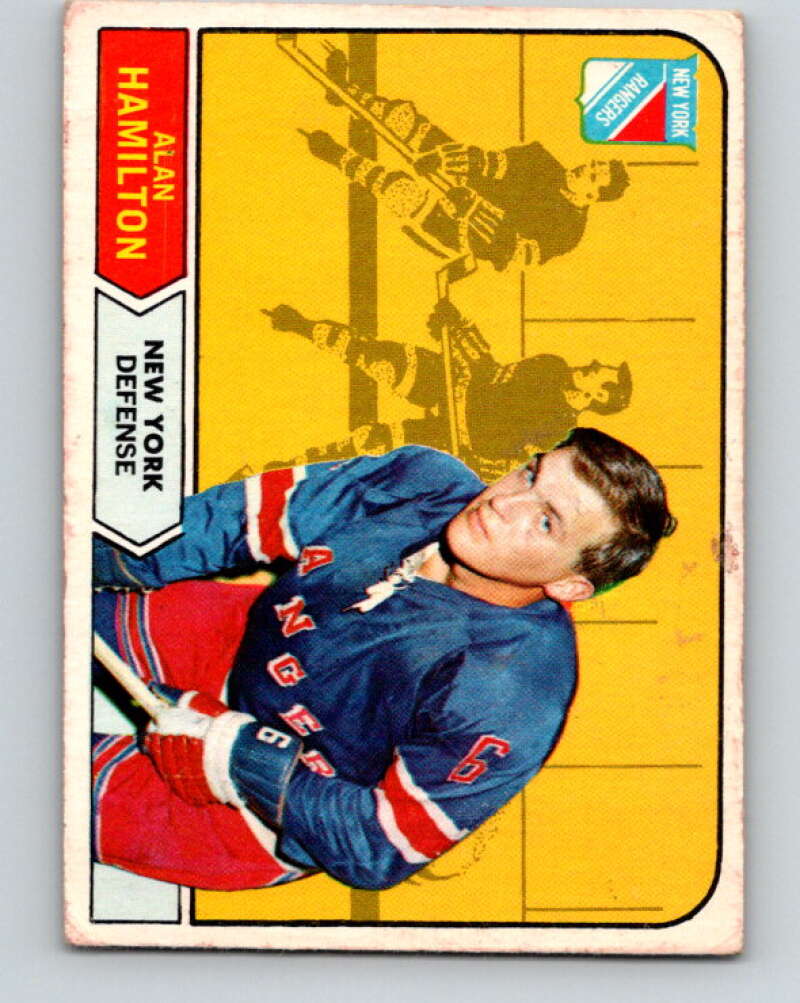 1968-69 O-Pee-Chee #70 Al Hamilton RC Rookie New York Rangers V992