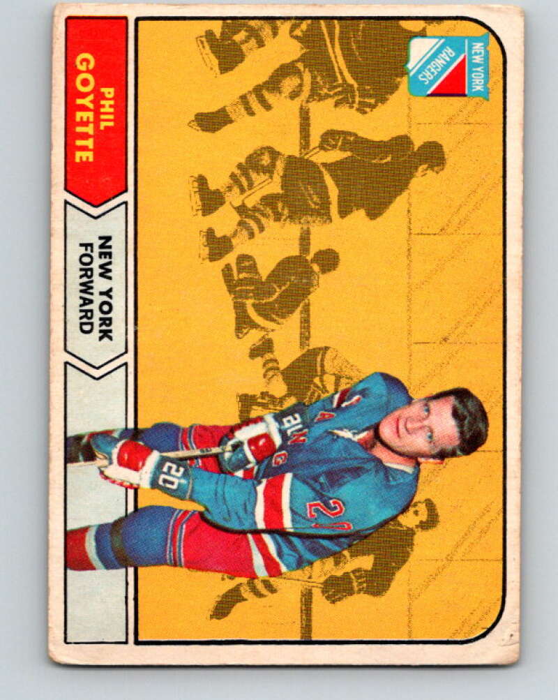 1968-69 O-Pee-Chee #73 Phil Goyette New York Rangers V996