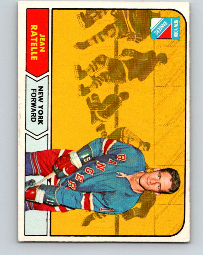 1968-69 O-Pee-Chee #77 Jean Ratelle New York Rangers V1001